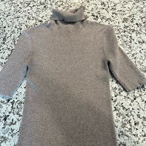 Express short sleeve mock turtleneck sweater